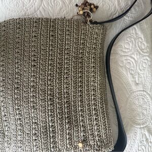 The Sak Beige Crochet Shoulder Bag